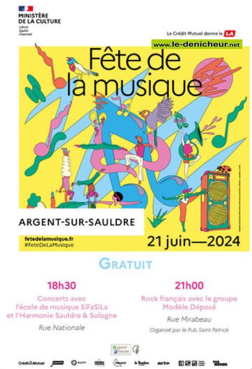 f21 - VEN 21 juin - ARGENT /Sauldre - Fête de la Musique  000_513