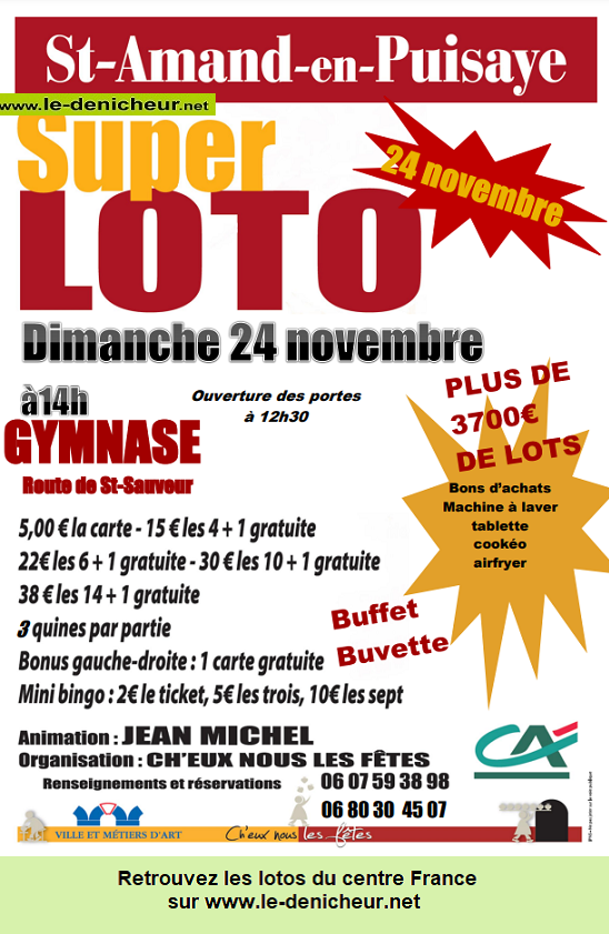 k24 - DIM 24 novembre - ST-AMAND en Puisaye - Loto de Ch'eux nous les fêtes °  000_5837