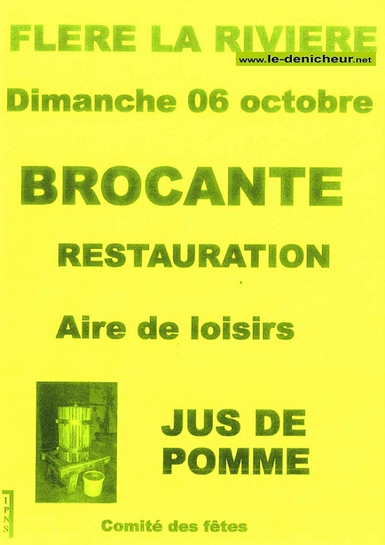 j06 - DIM 06 octobre - FLERE LA RIVIERE - Brocante . 000_br13