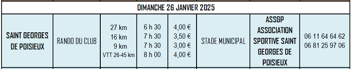 m26 - DIM 26 janvier - ST-GEORGES de Poisieux - Randonnée pédestre  01-26_10