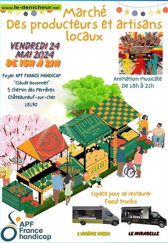 e24 - VEN 24 mai - CHATEAUNEUF /Cher - Marché de producteurs et artisans locaux 05-24_12