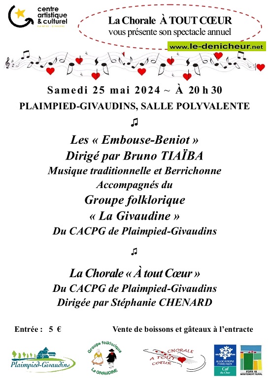 e25 - SAM 25 mai - PLAIMPIED-GIVAUDINS - Spectacle Annuel de la chorale "A Tout Coeur" 05-25_10