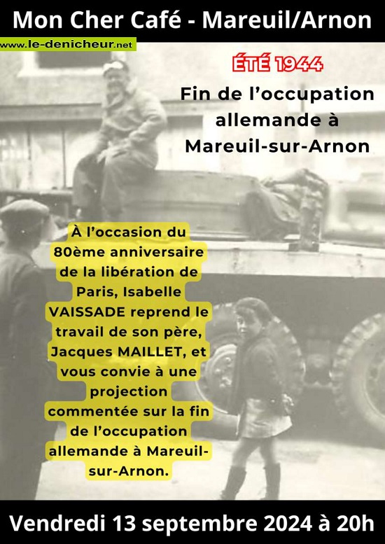 i13 - VEN 13 septembre - MAREUIL /Arnon - Eté 1944. Fin de l'occupation allemande à Mareuil 09-13_13