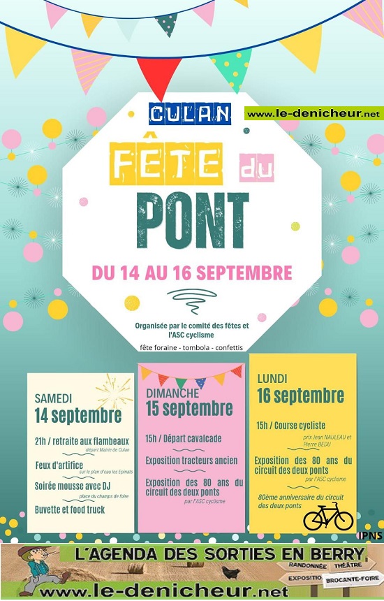 i14 - SAM 14 septembre - CULAN - Fête du pont . 09-14_23