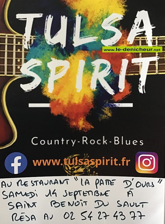 i14 - SAM 14 septembre - ST-BENOIT DU SAULT - Tulsa Spirit en concert . 09-14_39