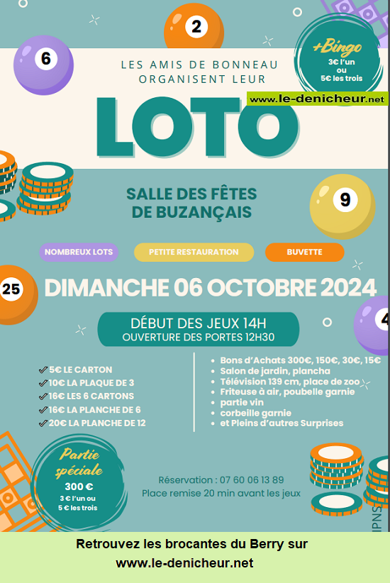 j06 - DIM 06 octobre - BUZANCAIS - Loto des Amis de Bonneau * 10-06_13