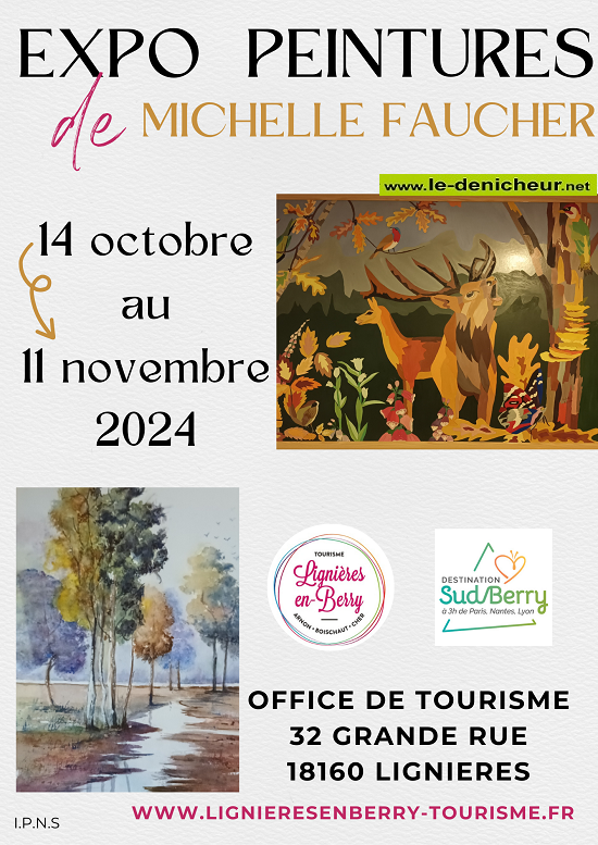 k11 - Jusqu'au 11 novembre - LIGNIERES - Expo peintures de Michelle Faucher 10-14_10