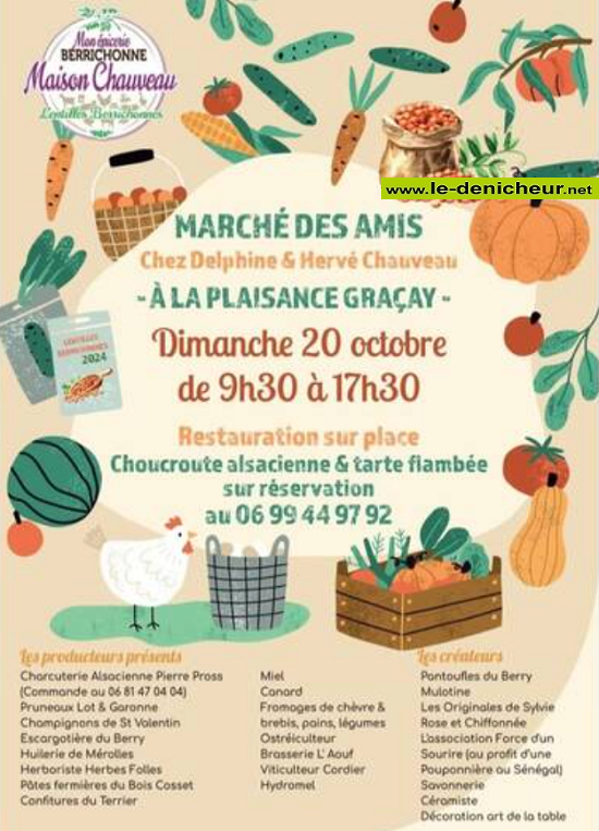 j20 - DIM 20 octobre - GRACAY - Marché des Amis . 10-20_26