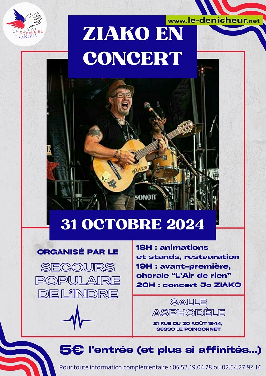 j31 - JEU 31 octobre - LE POINCONNET - Ziako en concert . 10-31_20