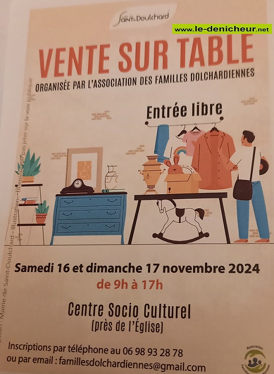 k16 - SAM 16 novembre - ST-DOULCHARD- Vente sur Table _ 20241113