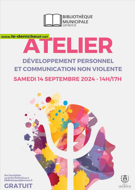 i14 - SAM 14 septembre - LEVROUX - Atelier développement personnel et communication non violente Affich81