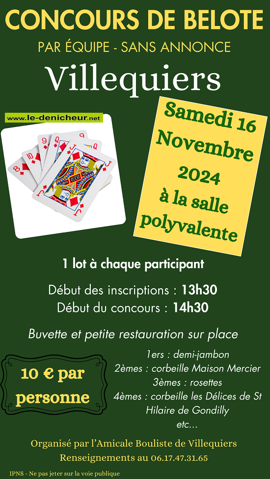 k16 - SAM 16 novembre - VILLEQUIERS - Concours de belote _ Concou11