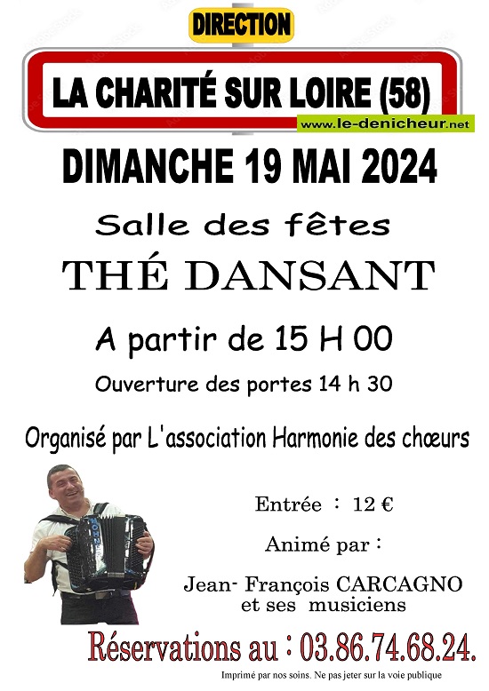 e19 - DIM 19 mai - LA CHARITE /Loire - Thé dansant avec Jean-François Carcagno Img_1310