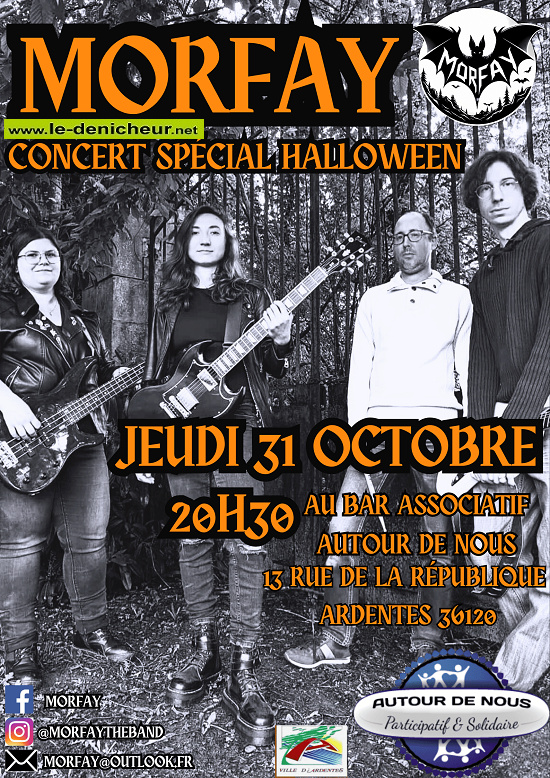 j31 - JEU 31 octobre - ARDENTES - Morfay en concert _ Morfay10