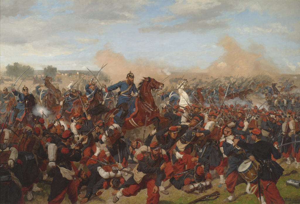  19 juillet 1870 : Napoléon III déclare la guerre à la Prusse . Battle10
