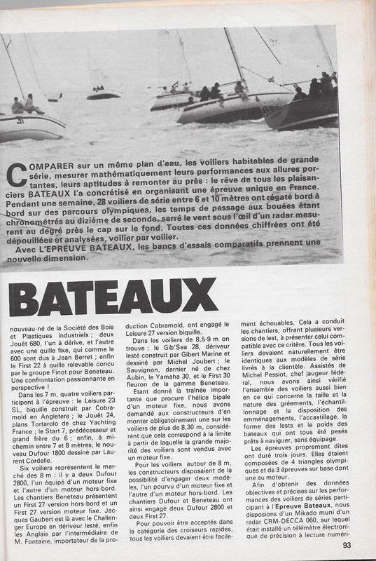 Extraits BATEAUX N° 254 juillet 1979 228