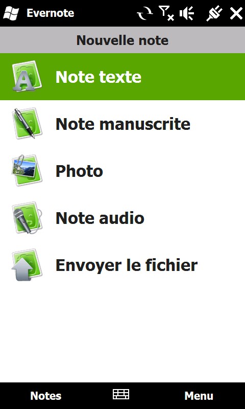 [SOFT] EVERNOTE : Prenez des notes et stocker sur le net pour switcher facilement entre HTC et ordi [Gratuit] Screen11