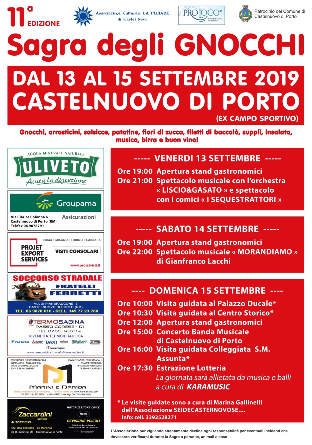 11^ SAGRA DEGLI GNOCCHI a Castelnuovo di Porto il 13, 14, 15 settembre 2019 11_sag10