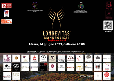 Longevitas Mandrolisai, long life wine festival. Ad Atzara il 24 giugno 2023 Mini_l10
