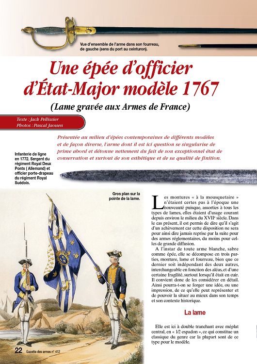 Le point sur l'épée d'officier d'infanterie modèle 1767 13640-10