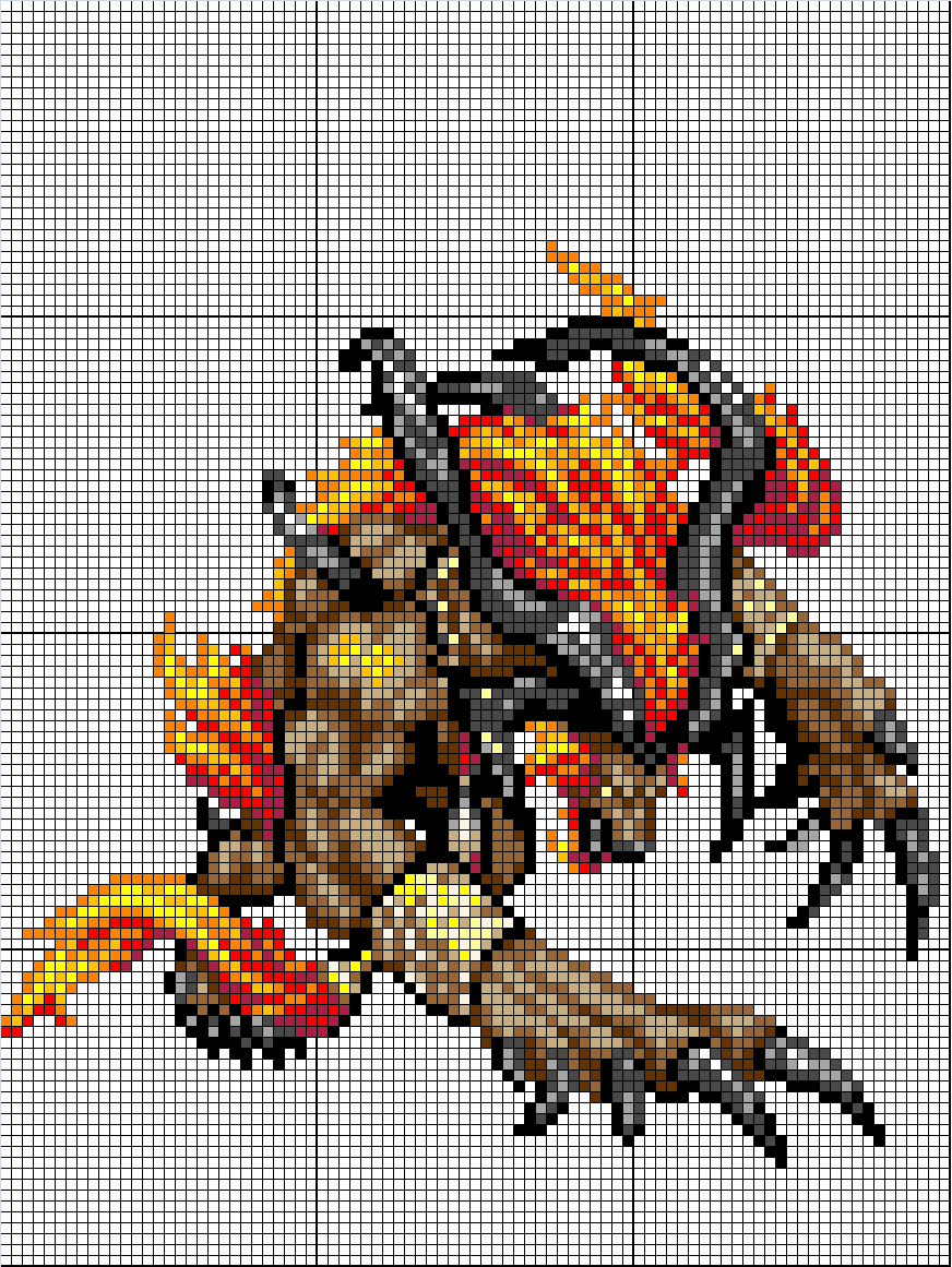 (Takumi) Mes créations Pixel Art Ifrit10