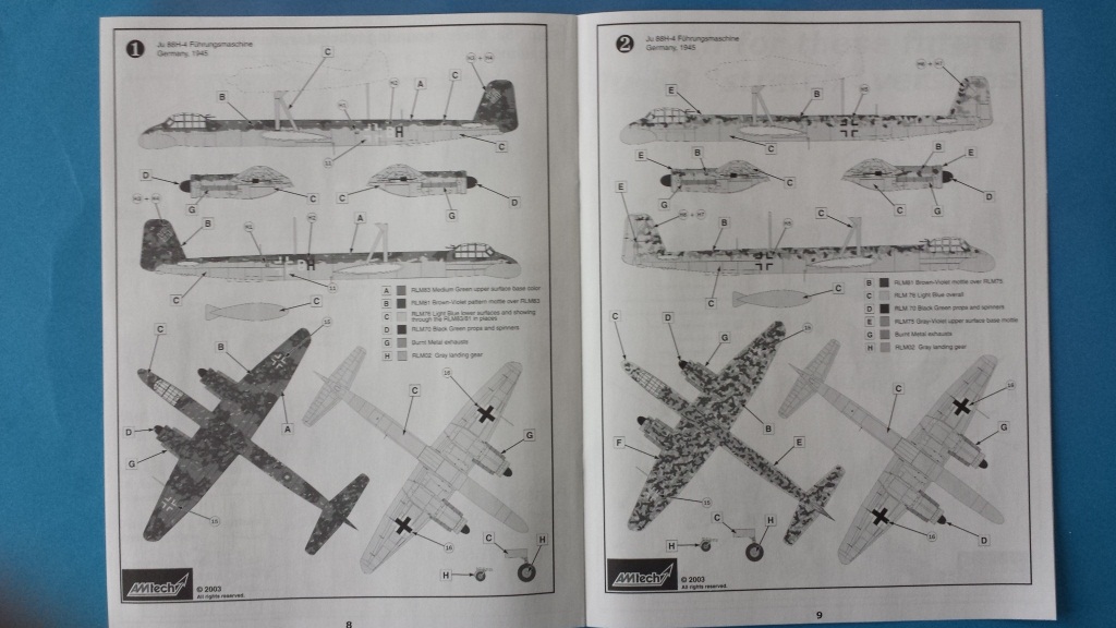 [AMtech] - Ju-88H-3 Mistel 4-4 Fuhrungdmachine + FW 190 F-8 Revell 20181126