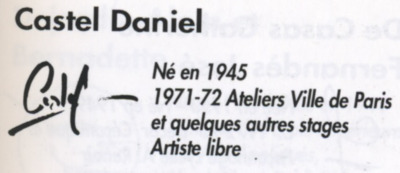 Coupe ceramique signée Daniel CASTEL - émail goutte d'huile Castel10
