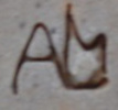 Bol en grès monogramme incisé AM - André LE METER Meter_10