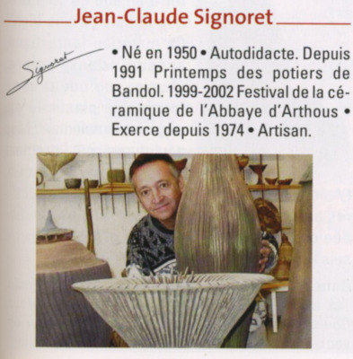 Vase boule  céramique Jean-Claude Signoret Signor10