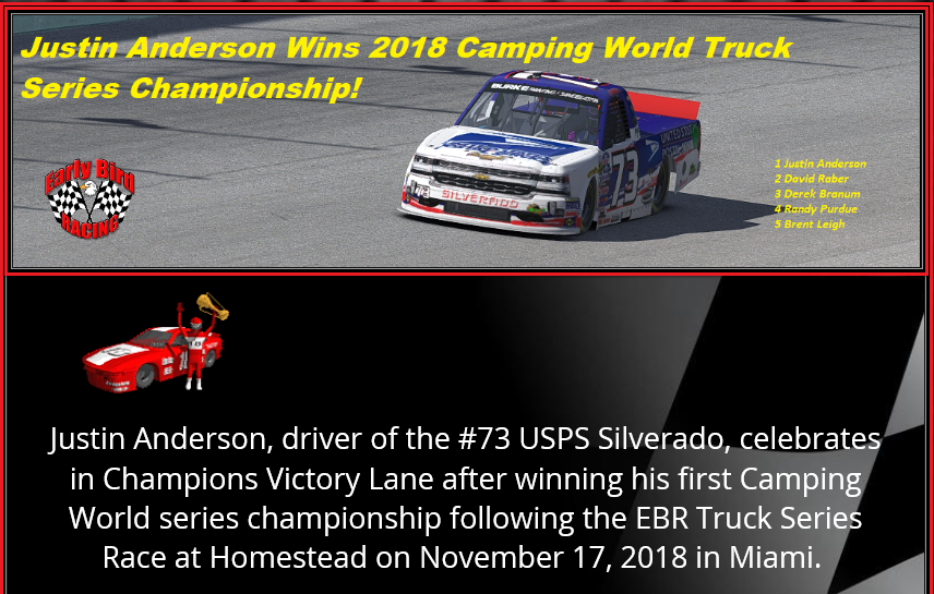 2018 Camping World Champion Snapsh35