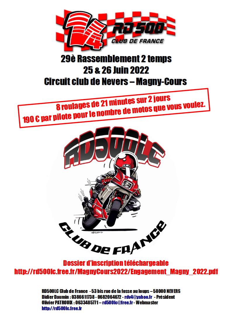 Meeting du 500 RD club de France 2022 à Magny-cours Affich10