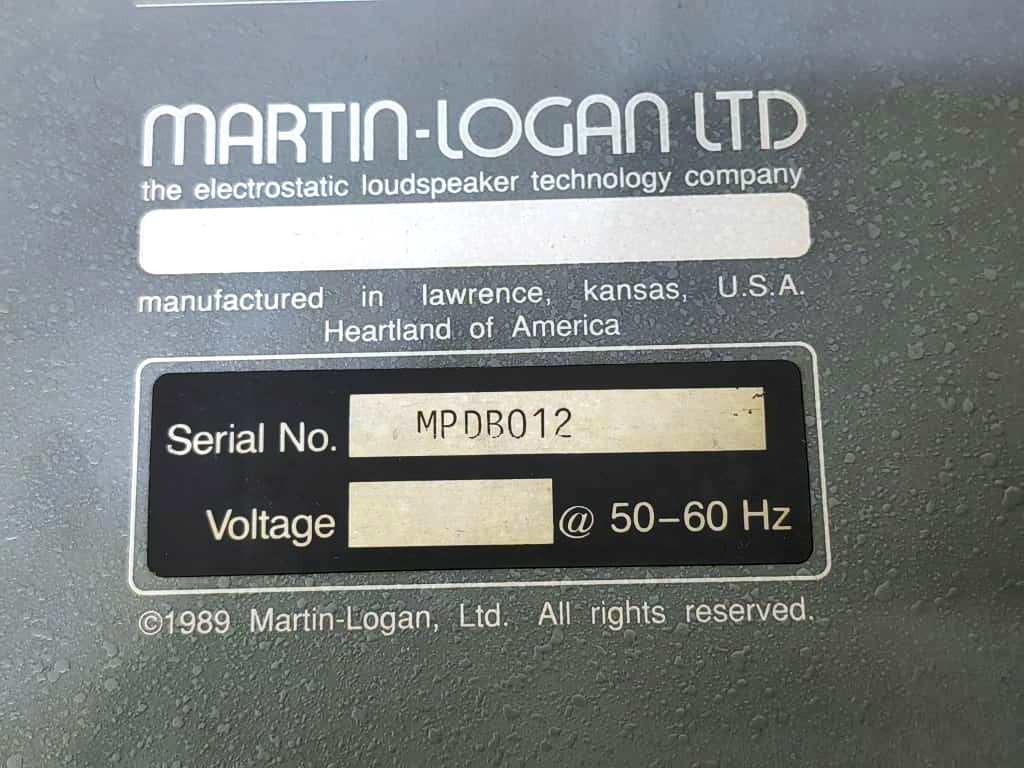 Used Pair of Martin Logan Monolith III Electrostatic Loudspeaker With New Panels Img-2071