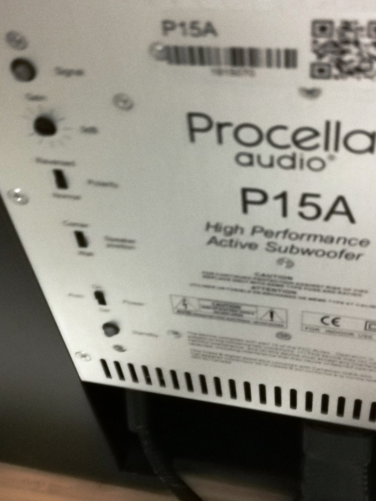 Procella Audio Made in Sweden High-End 15 Inches Subwoofer for Both Music & AV Use-Complete Inside Box Brand New Condition-Sold Img_2315