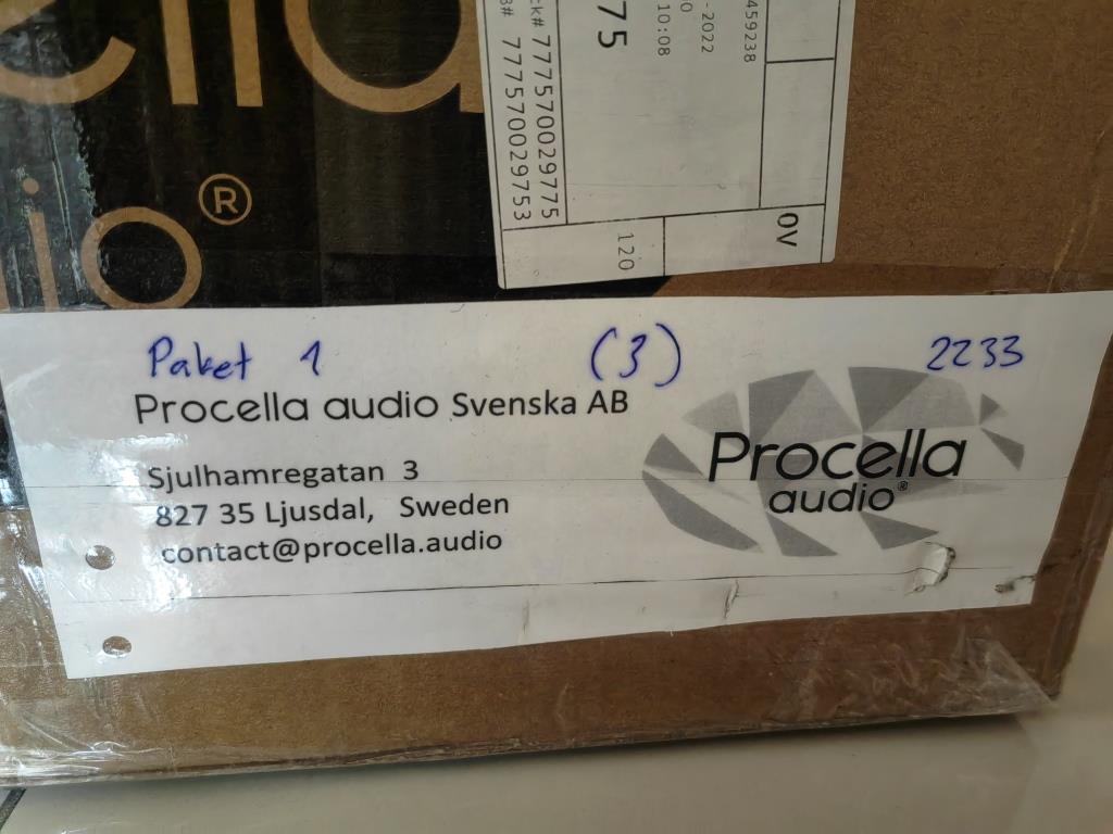 Procella P8 Centre Speaker New MK2 Version (Made in Sweden)-Brand New Inside Box Img_2428