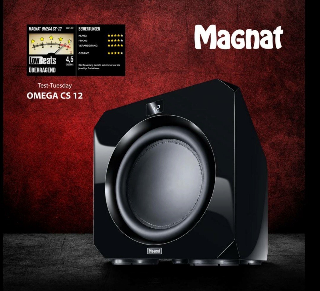 Magnat Omega CS 12 Active Subwoofer Sealed Box 12 Inches-Lightly Used R40k8d10