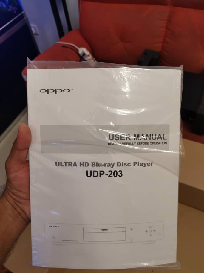 Oppo UDP-203 4K Player in Brand New Condition & Full Set-Sold Whats119