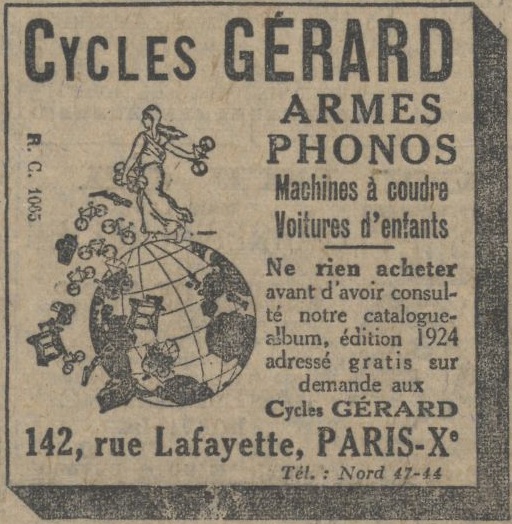 Col de cygne Gerard Paris années 20/30 Cycles10