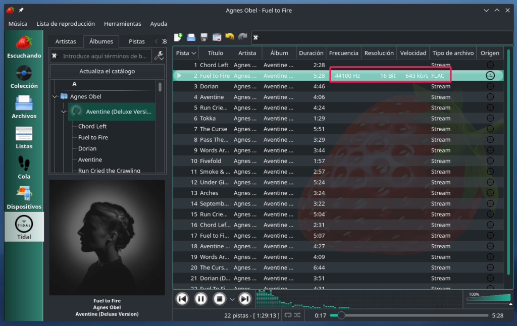 Strawberry (mini análisis): Tidal en bitperfect en Linux (y más cosas) - Página 2 2020-025