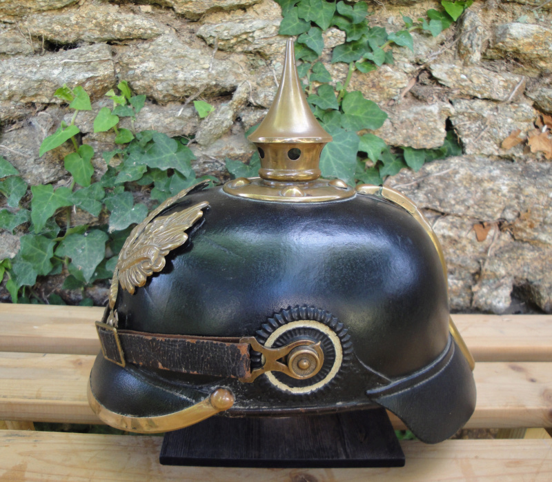 Rentrée de fin d'été,Casque prussien 1895 WW1 1312