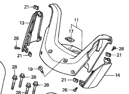 Repair handlebar fairings Handle10