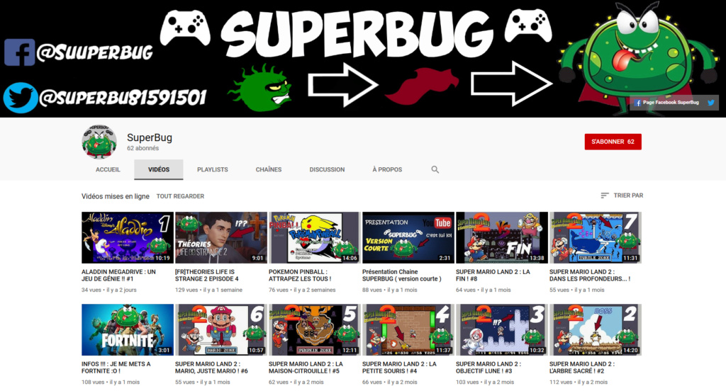 ★★★ Le Vidéaste à l'Honneur #25 | Superbug | Venez critiquer cette chaîne ! Superb10