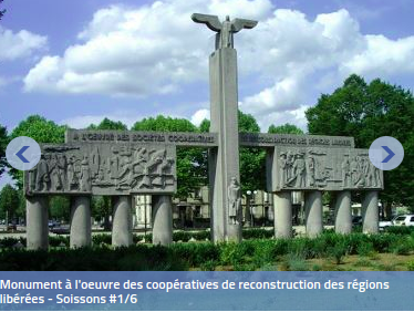 Monument à l'oeuvre des coopératives de reconstruction des régions libérées - Soissons Tttttt17