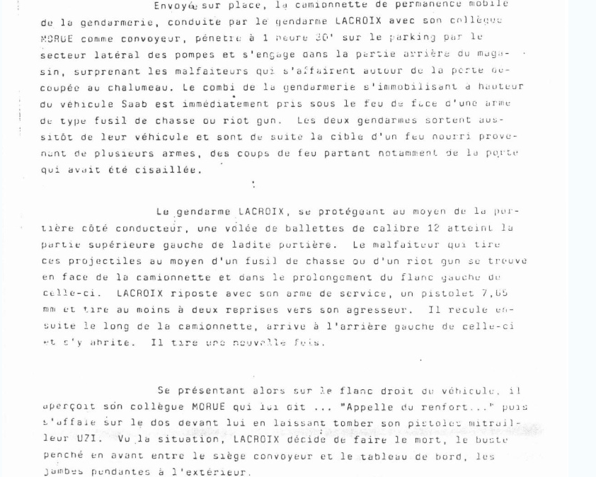 Déroulements des faits Colruyt Nivelles 17/09/1983 Nivell11