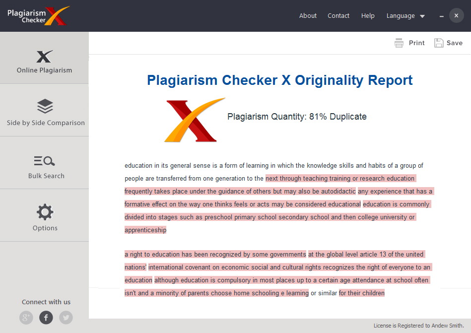 تنزيل برنامج Plagiarism Checker X 2019 كامل مجانا Online10