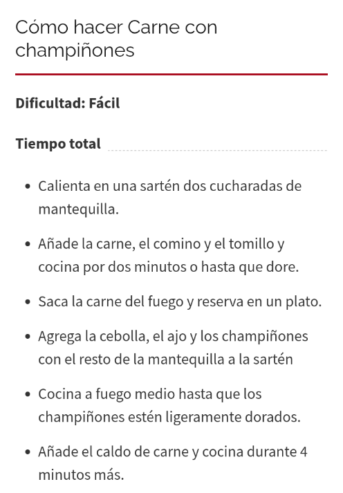 Carne con champiñones. Receta fácil de comida reconfortante para los días fríos Screen75