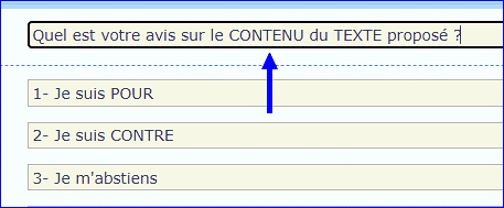 Personnaliser la question d'un sondage (police, taille, couleur) 2020-016