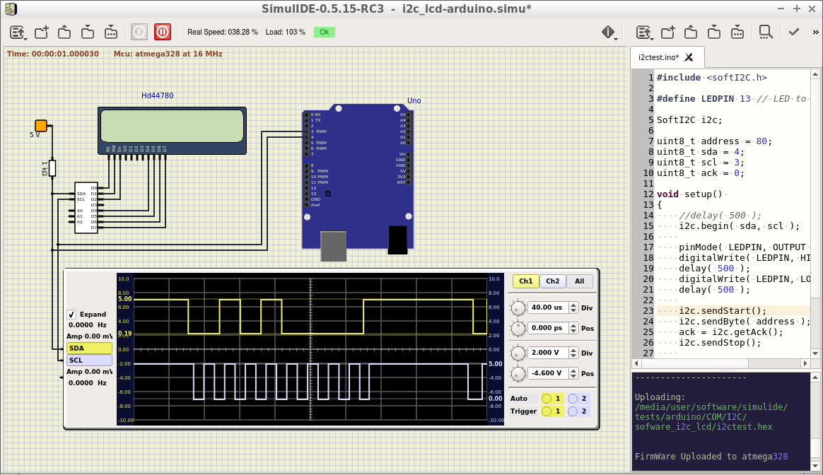 HW I2C / TWI on AVR kind of not working on IC-pin  Oscope10