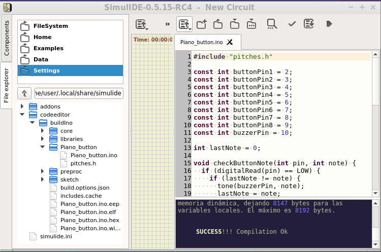 Arduino compiler can't find includes in sketch folder. Piano10