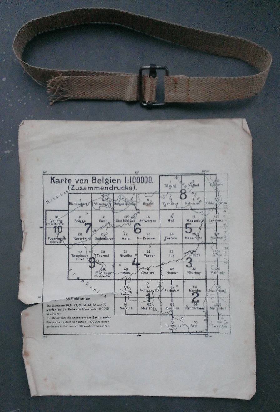 Cartes allemandes (1916) de la Belgique en 10 folios - Identification et prix   Wp_20330