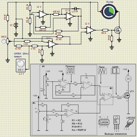 Cooler speed controller by sensor 2022-073